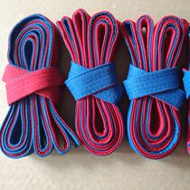 Chinese style wrestling clothes red and blue waist wrestling belt multi-layer two-color wear-resistant sweat-absorbing flat belt can be customized in large quantity