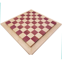 Luxury solid wood handmade high-grade chess board imported from the United States Purple heart wood curly maple