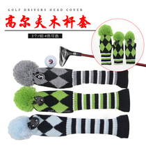 New Golf Wooden Pole Sleeve Clubhead Protective Sleeves Knitted Wool 1 3 5 Number of wooden pole sleeves 3 Groups 4 colors Optional