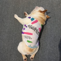 French Bulldog Dog Fat Pooch Clothes Pets Ultrathin Mesh Yarn Air Conditioning Sweatshirt Summer Octabago Cool Vest Tide Cards