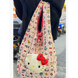 Japanese sanrio limited edition Hello Kitty 50th anniversary souvenir environmentally friendly shopping bag cute