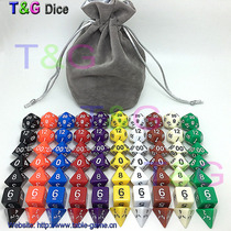 Real color full color dice dragon with underground city desktop props running group game dice digital multi-faceted teaching