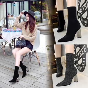 3128-2 in Europe and the wind a short tube with sexy female boots with metal thick with high nightclub show thin pointed