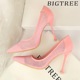 17175-6 European and American wind sexy high-heeled shoes high heel with shallow mouth tines nightclub show thin mesh hollow out shoes