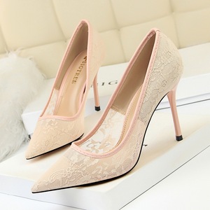 1853-1 in Europe and the sexy show thin thin high heels for women's shoes with high heels shallow pointed mouth mes