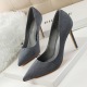 516-1 han edition fashion contracted fine with high heels shallow mouth pointed suede sexy show thin professional OL women's shoes