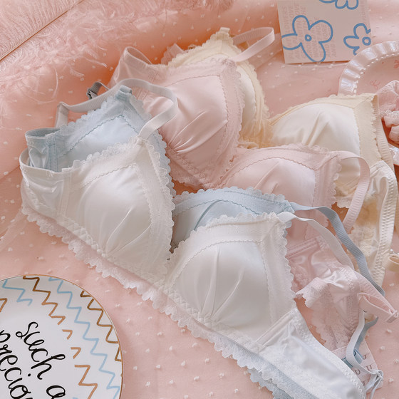 Sakura Milk fog~New Satin French Lace Underwear Soft Thin Simple Small-Breast Girls' Underwear Set
Sakura Milk fog~New Satin French Lace Underwear Soft Thin Simple Small-Breast Girls' Underwear Set