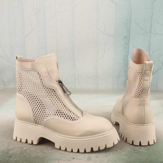 Size 35-39 round toe medium heel cowhide leather genuine leather mesh fashion women's shoes short tube fashion boots N28-1
Size 35-39 round toe medium heel cowhide leather genuine leather mesh fashion women's shoes short tube fashion boots N28-1