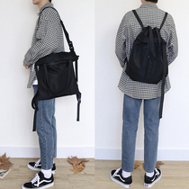 Sports fitness bag backpack Unisex one shoulder portable crossbody nylon canvas shoulder student school bag multi-function