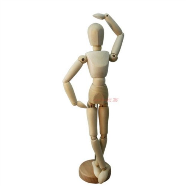 绘画模型/动漫画工具/漫画用品/漫画画材/人体模型 /木制人(8寸)