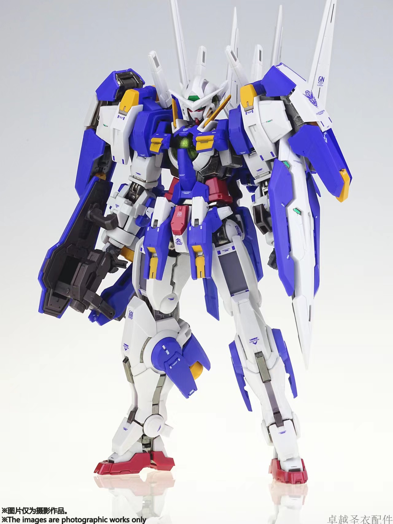 魂蓝强袭自由高达合金机体模型带光翼1:100比例再版高达