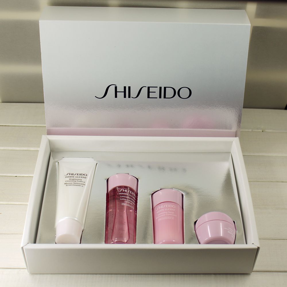 日本本土 资生堂 新透白美白樱花系列小样套洁面 水 乳 面霜 现货