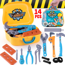 Children and boys simulation maintenance tools portable baby repair box toy box set wrench screwdriver House