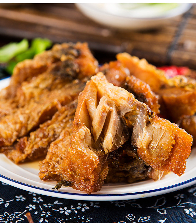 满减【知味观杭州熏鱼】酥鱼爆鱼下酒菜即食菜鱼片熟食真空包装