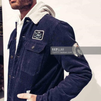 DEUS JACKET JACKET motorcycle surf GOOFY CORD JACKET - ESTATE BLUE