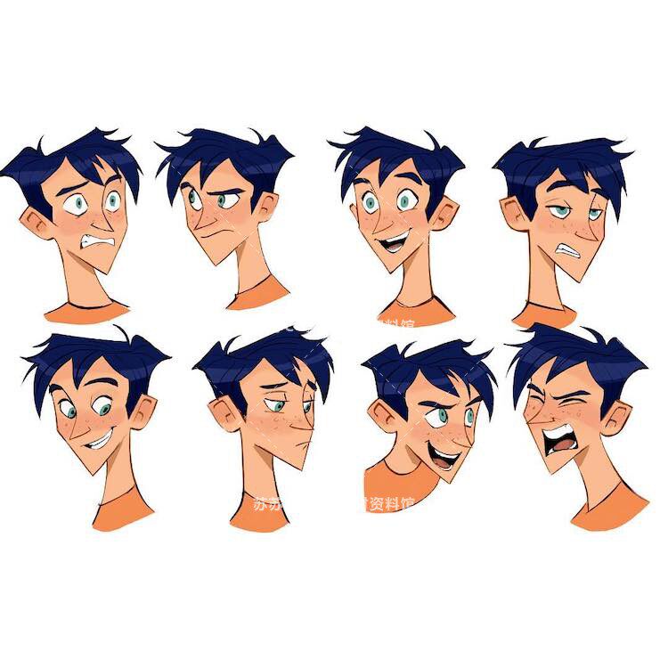 54迪士尼皮克斯卡通cg动画q版人物角色口型表情原画设定图片素材