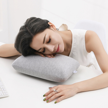 Small pillow portable student lunch break pillow male and female sleep artifact office flat pillow small nap pillow