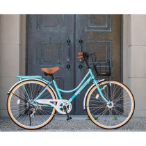 Japan MYPALLAS26 inch inner three-speed outer 6 speed variable-speed light fast bike retro bike male and female bikes