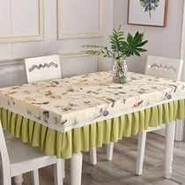 Pastoral hipster tea table set girl heart table cloth tablecloth living room TV cabinet cover Nordic all-inclusive custom