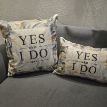 American cotton and linen pillow sofa pillow cushion bed bed pillow office pillow waist pillow back waist pillow