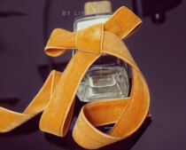 Hermes Orange Japanese darin brand imported double-sided velvet 6 9 12mm DIY wide velvet