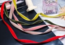 Velvet Ribbon Hairband Japanese imported DIY double-sided thin velvet ribbon flocking webbing 12mm jewelry material