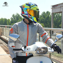 Alien snail breakout summer mesh riding top locomotive anti-drop breathable riding suit commuter motorcycle suit
