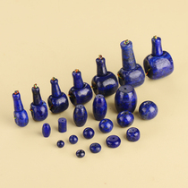 Natural plus color Afghan lapis lazuli loose beads round beads semi-finished bracelet bead necklace with bead jewelry accessories