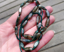 Natural Jade Unique Jade Necklace Old Pit Material Unique Mountain Jade Necklace Pendant South Yang Unique Jade Necklace Male and female Pendant Rope