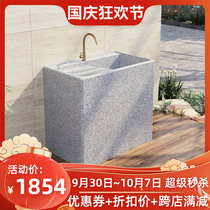 Marble laundry pool with washboard outdoor wash basin courtyard pool basin integrated outdoor wash basin custom