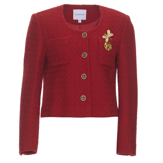 Bagpipe 2024 autumn new short jacket versatile small fragrance casual short single-breasted simple lady jacket
Bagpipe 2024 autumn new short jacket versatile small fragrance casual short single-breasted simple lady jacket