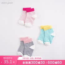 (3 Double Dress) Mark Jenny Baby Autumn Dress Girl Soft Comfort Short Socks Children Socks 212122