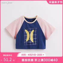 Mark Jenny 2022 Baby summer loaded boy Coloured short sleeve T-shirt Childrens blouses Summer 212363