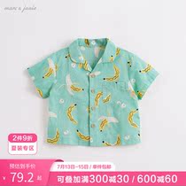 Mark Jenny 2022 new baby summer fit boy banana short sleeve shirt child shirt summer 210670