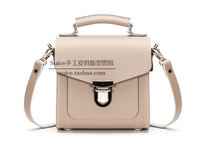 Handmade leather womens bag drawing version sugar cube bag oblique cross small square bag British Cambridge bag drawing plate pattern 35