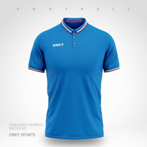 ORKY Wokai custom polo shirt mens lapel T-shirt Sports Football appearance suit quick-drying custom-made short-sleeved top summer