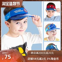 Childrens hat South Korea anti-UV UV empty top hat for girls sun visor sunscreen hat for men baby sun hat