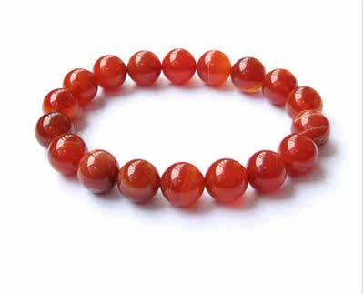 红石榴小铺糯种台湾红蚕石手链 增进免疫力记忆力考生必备