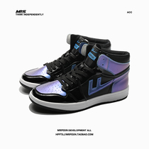 Huili Air Force No. 1 mens shoes ow joint name cherry blossoms aj explosive shoes chameleon laser board shoes high-top shoes mens winter