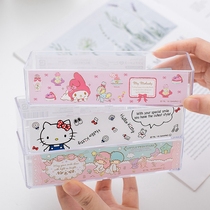 Japan Hello kitty cartoon desktop can superimpose mini containing box Jewelry Debris containing box