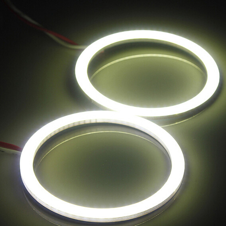 led灯12v汽车改装灯 圆形cob灯珠 天使眼光圈灯 大雾灯红光圈灯板
