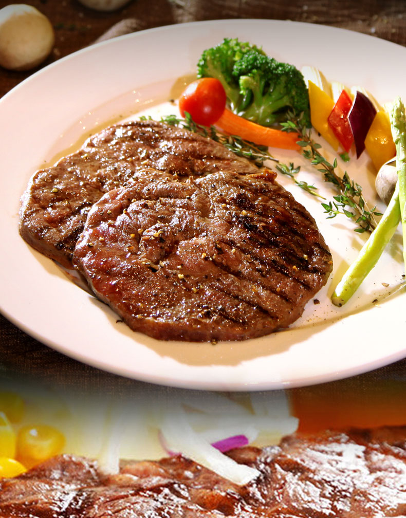 联豪黑椒牛排单片肉生牛扒牛肉黑胡椒西餐厅品质150g含黄油酱料