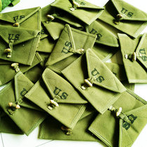 Film and television props US army canvas World War II M1 first aid kit Belt bag Storage bag Medical bag Military fan kit