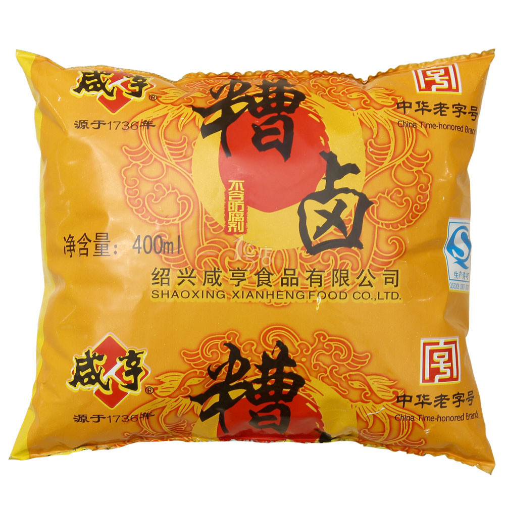 咸亨糟卤 绍兴香糟卤400ml/包 糟凤爪糟毛豆 冷菜烹饪原料_7折现价2.