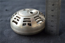 Ancient Play Collection White Bronze Silver Plated Yin And Yang Gossip Fragrance of Bronze Incense Stove Pendulum