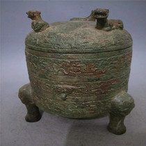 Imitation ancient handicraft workmanship exquisite Bauer Waterloo bronzes Tiger Barn Pendulum