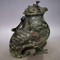 Imitation ancient handicraft workmanship exquisite ladle pulp Waterloo bronze ware Western Zhou bird swing piece