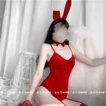 Orange meow charming bunny sexy sex one-piece cos Bunny uniform underwear stockings pajamas Passion suit