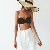 Legal brief about half a cup of obliteratural underwear one-piece no-mark invisible-to-slip beautiful back without steel ring bra