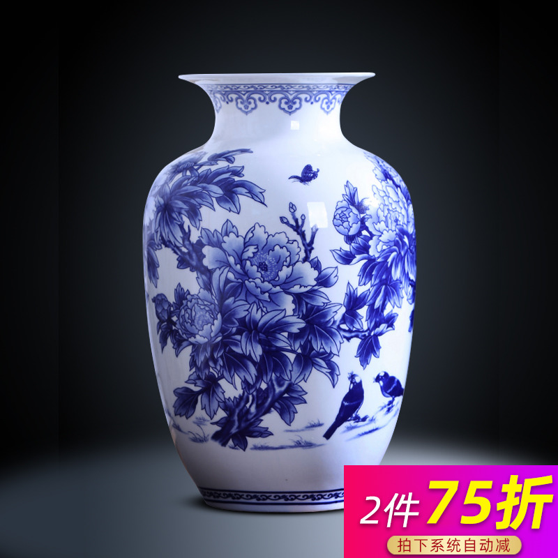 Creativity and exquisite ipads porcelain vase of blue and white porcelain of jingdezhen ceramics flower arrangement of I sitting room home furnishing articles